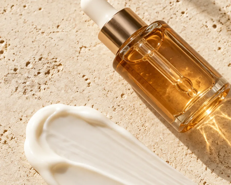 Illustrative still life for korean serums